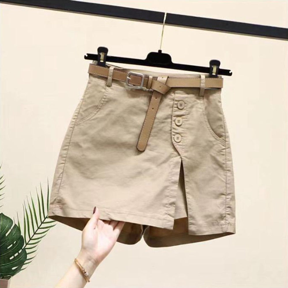 Korean Style Solid Fashion Shorts for Women