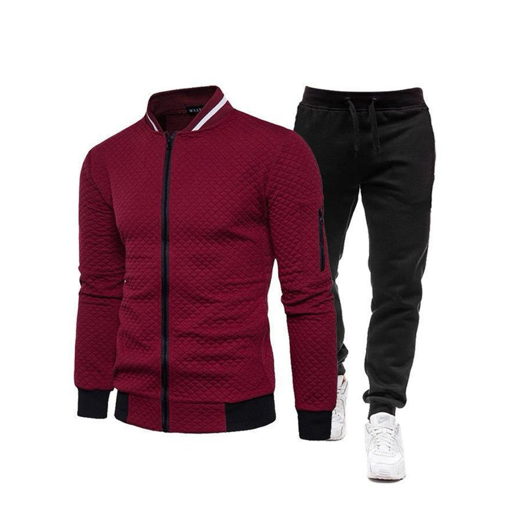 Zipper Solid Fashion Tracksuit Jogger Pant for Men