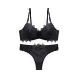 Bridal Padded Solid Bra & Pant Set for Women