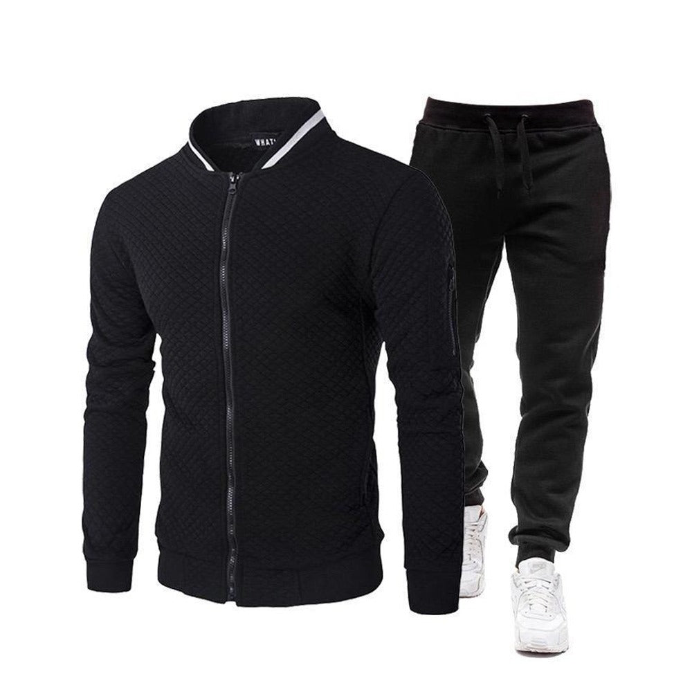 Zipper Solid Fashion Tracksuit Jogger Pant for Men