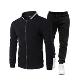 Zipper Solid Fashion Tracksuit Jogger Pant for Men