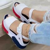 Peep Toe Platform Wedge Fashion Daily Wear Sandals for Women