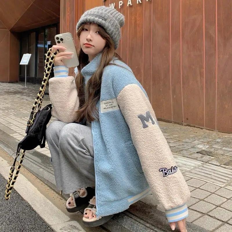 Autumn And Winter Fashion Korean Loose Coat Jacket Dress for Women