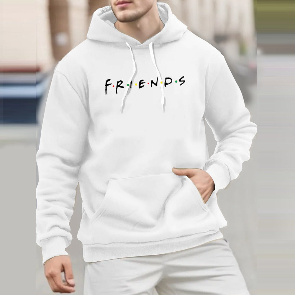 Friends Printed Pullover Full Sleeve Hoodies for Men