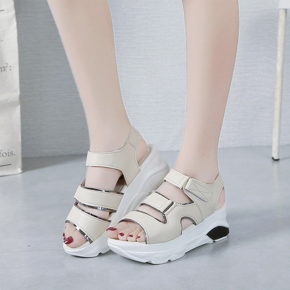 Trendy Heeled Platform Sports Sandals for Women
