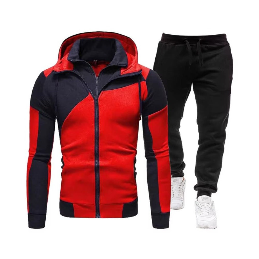 Long Sleeve Gym Sports Wear Long Sleeve Hoodies Jacket & Pants for Men