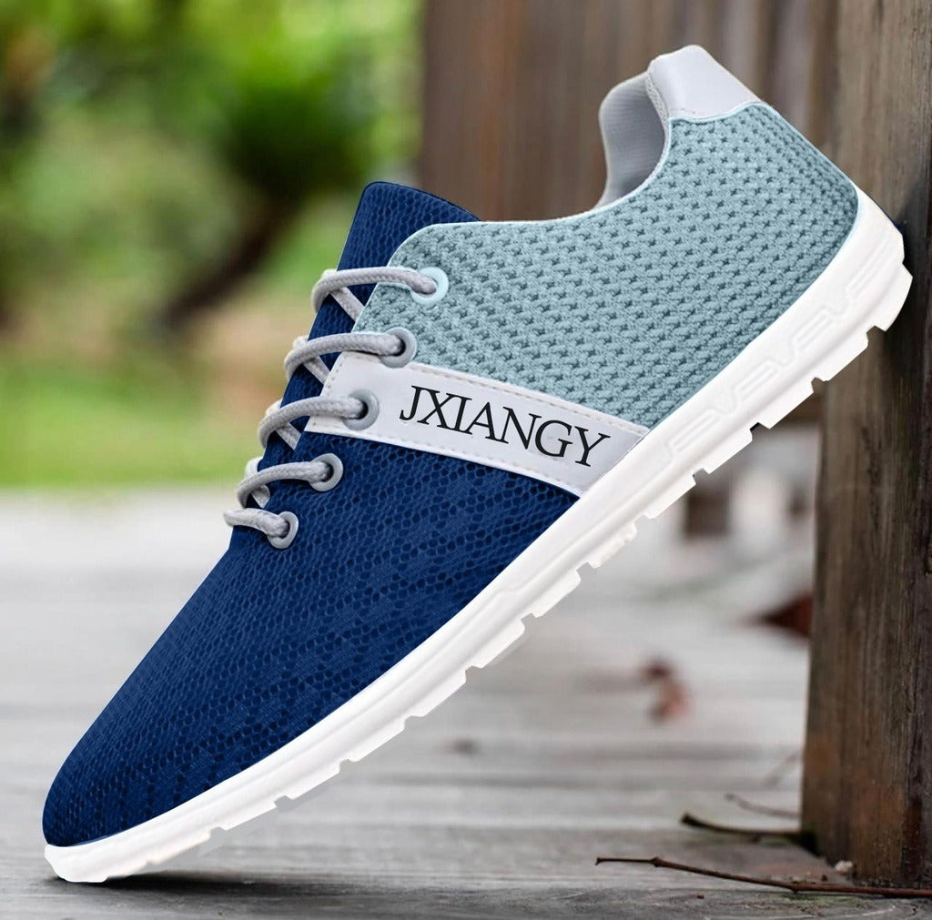 Breathable Fashion Mesh Flat Sneakers for Men