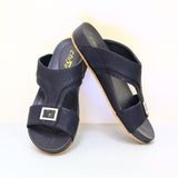 Solid Color Arab Fashion Flat Sandals for Men