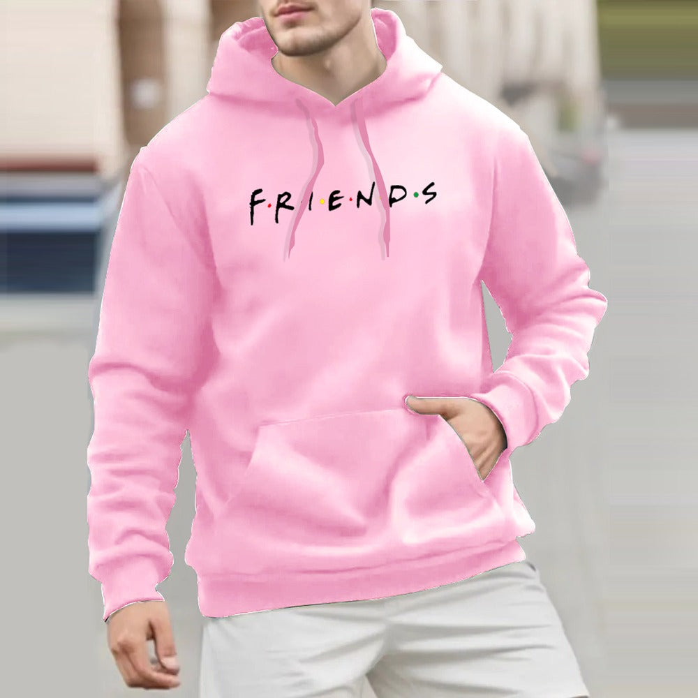 Friends Printed Pullover Full Sleeve Hoodies for Men