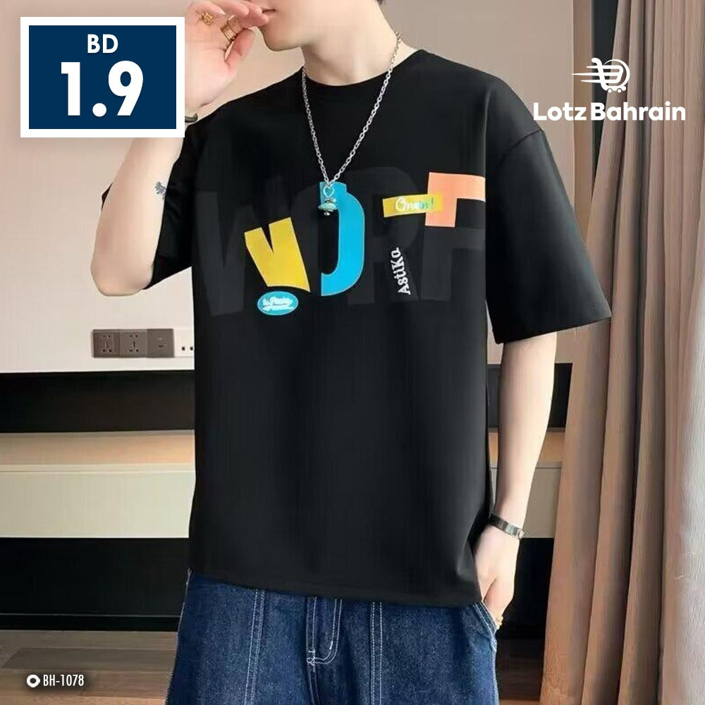 Graphics Printed Fashion Short Sleeve T-shirt for Men
