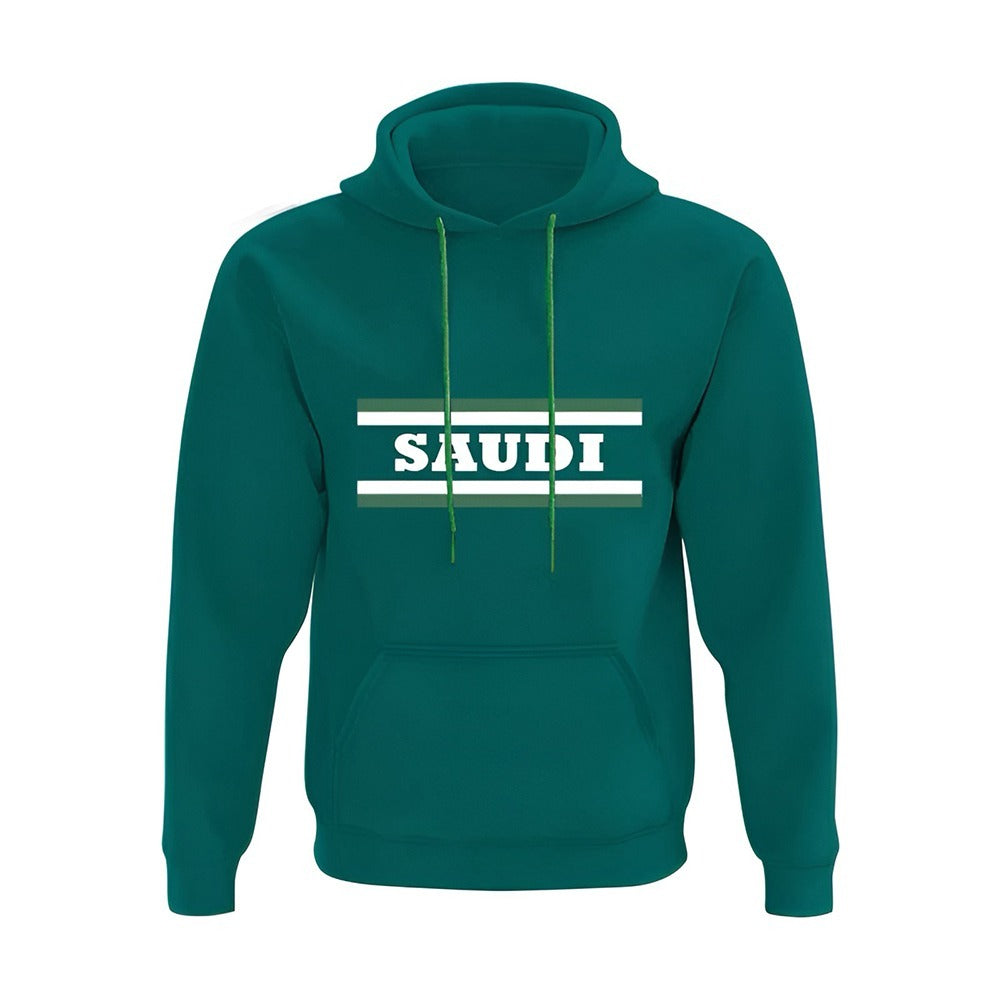Solid Fashion Unisex Countries Name Printed Hoodies
