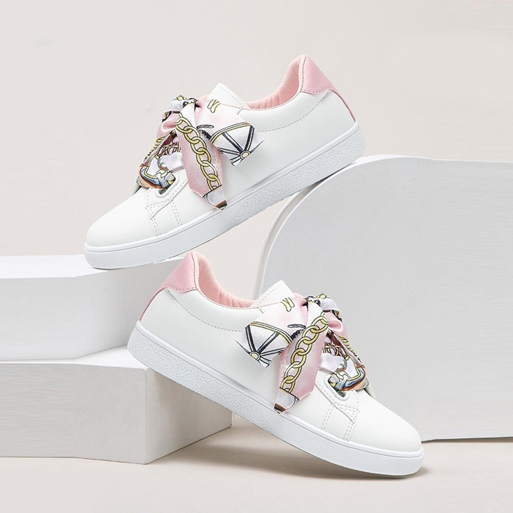 Scarf Toe Fashion Solid Sneakers for Women