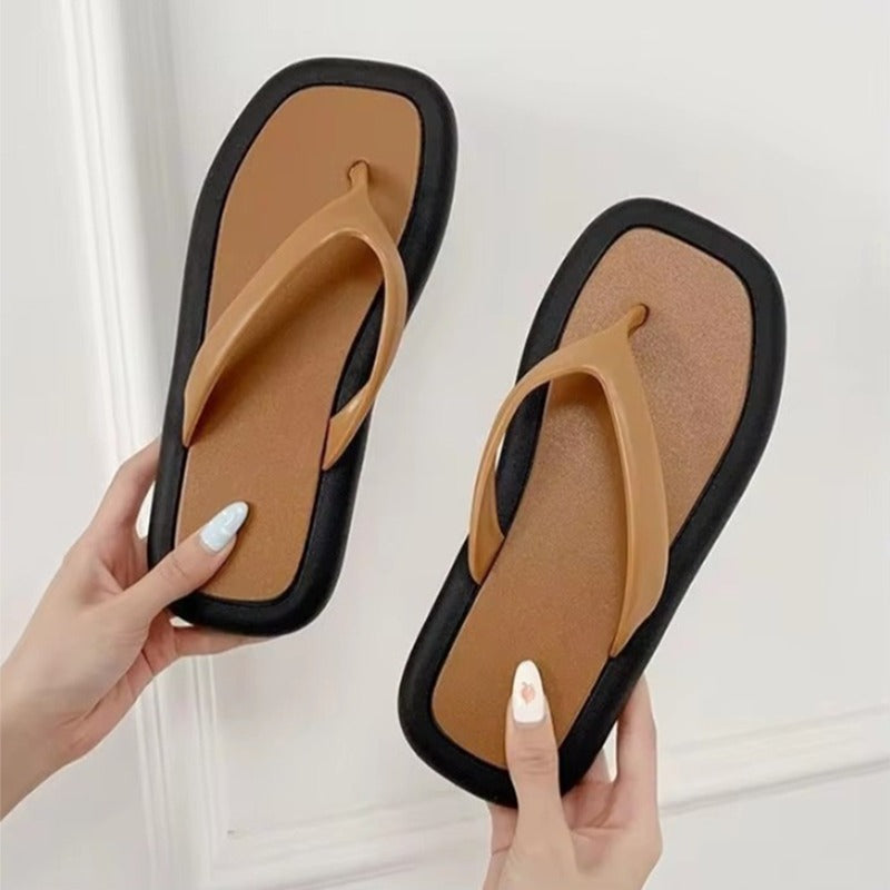 Flat Solid Summer Fashion Slipper Sandals for Women