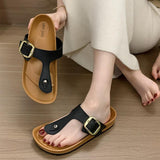 Summer Flip Flop Fashion Side Buckled Sandals for Women