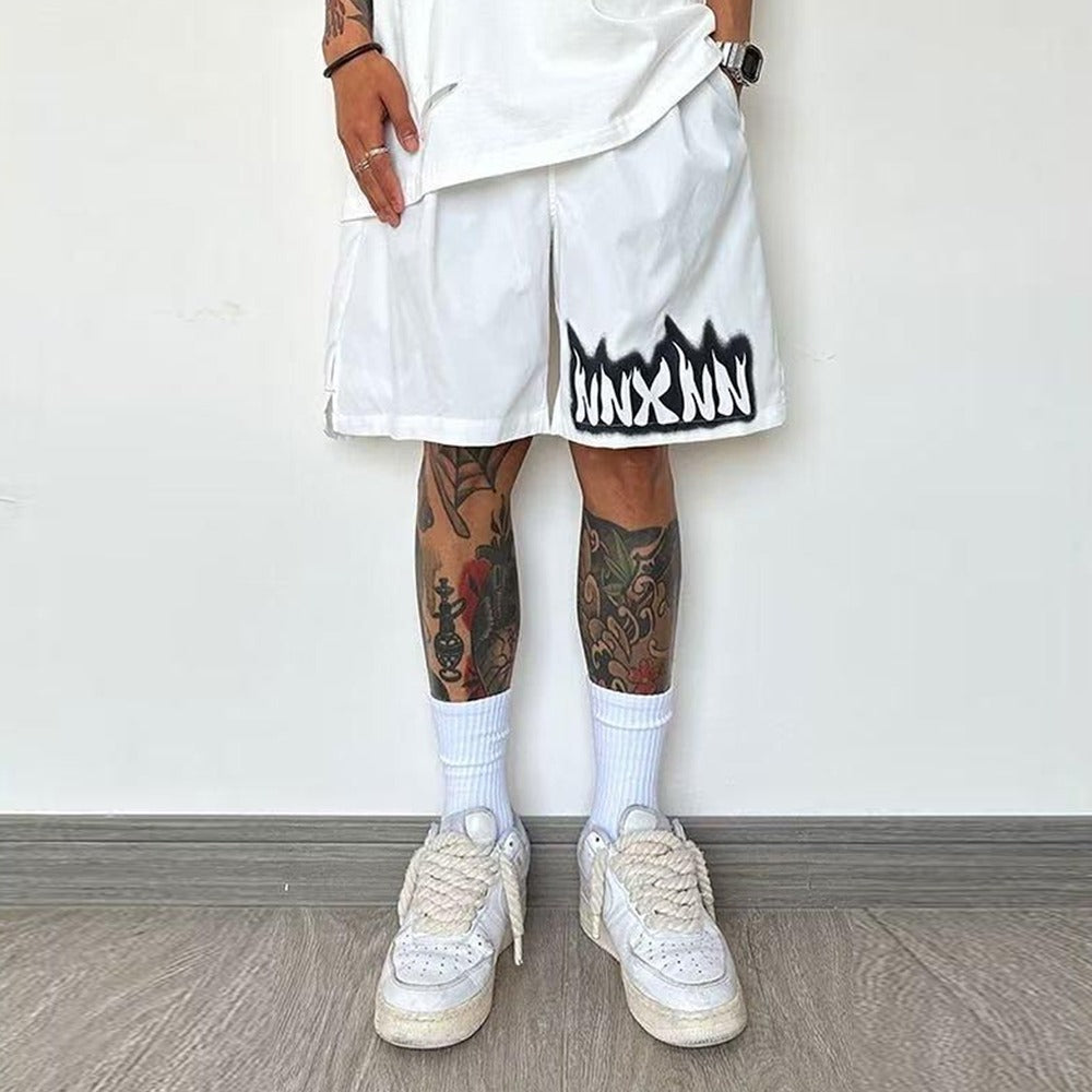 Trendy Letter Printed Fashion Shorts for Men