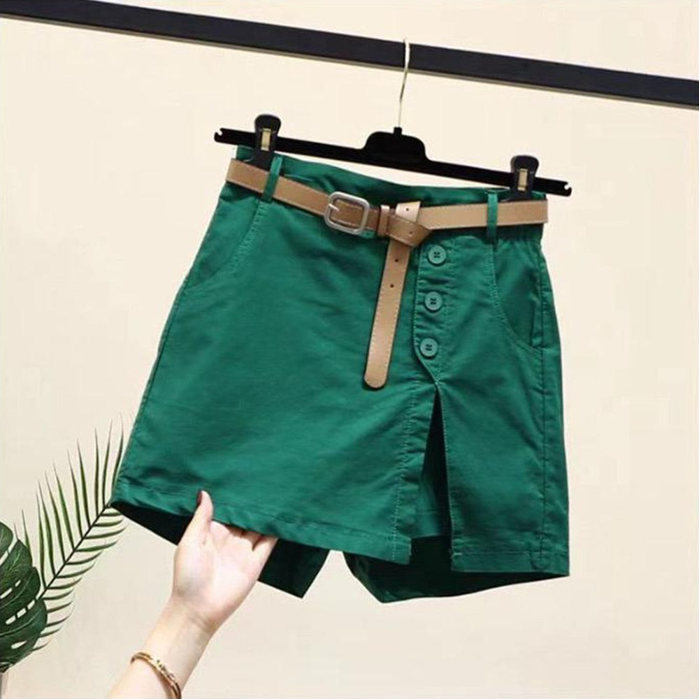 Korean Style Solid Fashion Shorts for Women