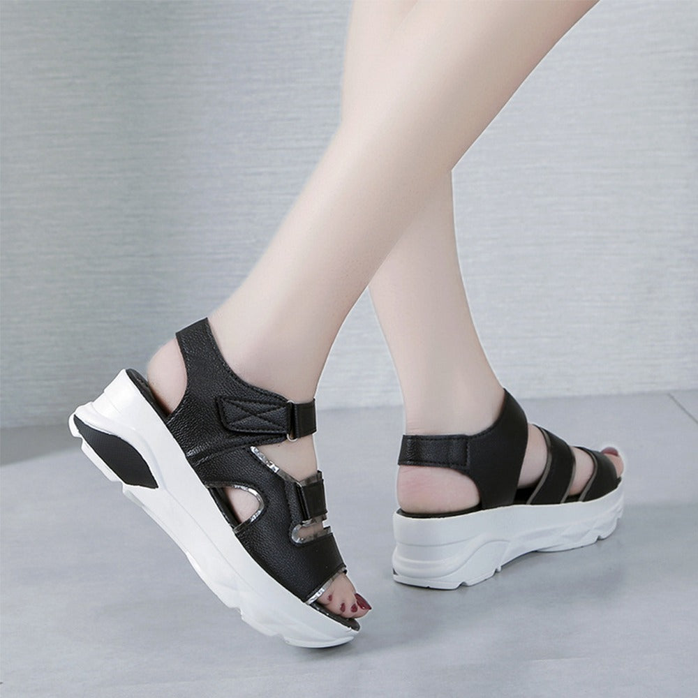 Trendy Heeled Platform Sports Sandals for Women