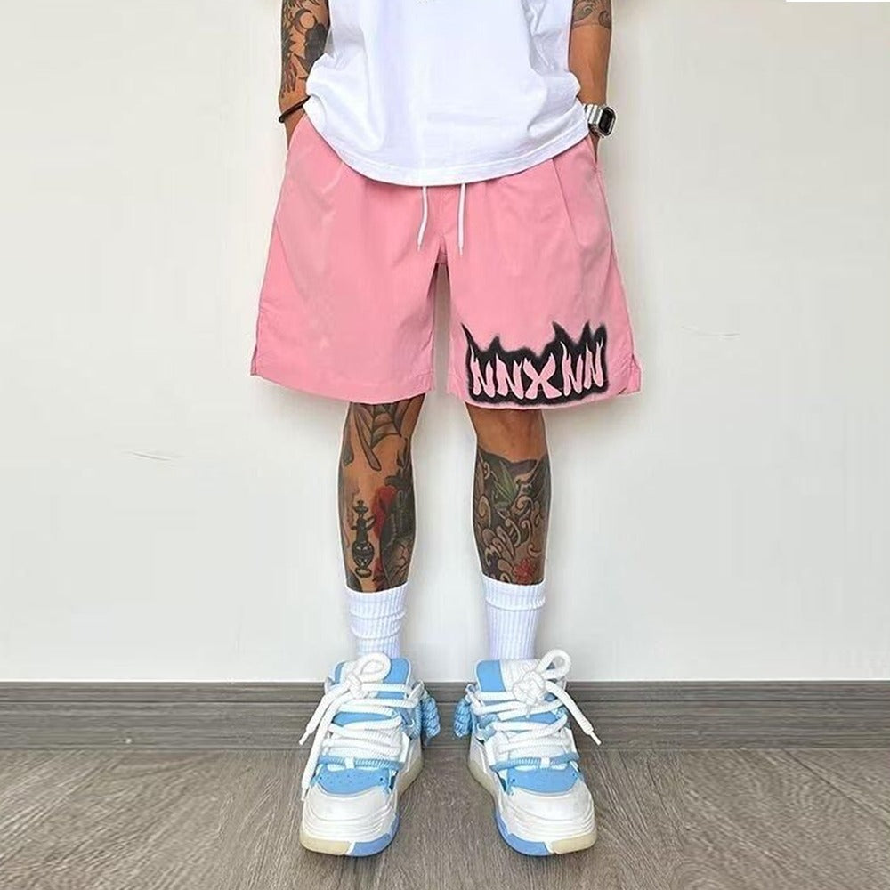 Trendy Letter Printed Fashion Shorts for Men