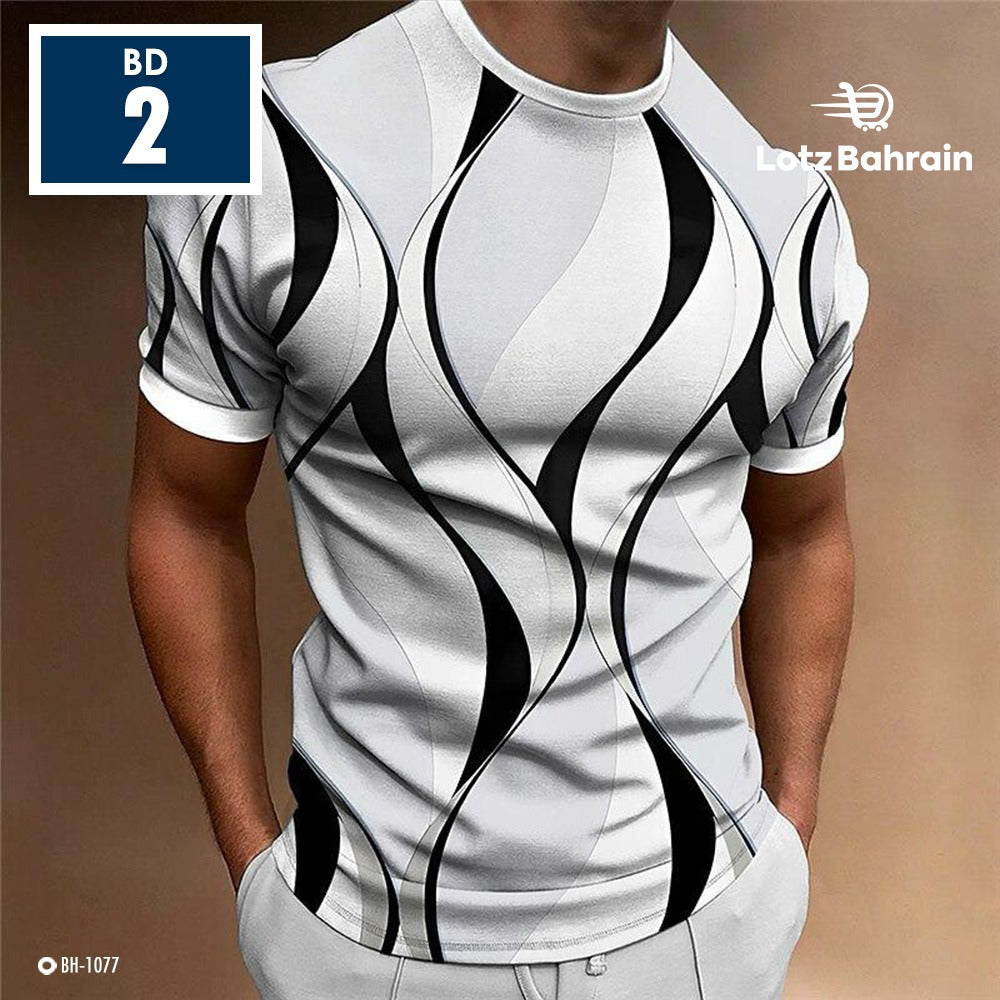 Printed Fashion Short Sleeve T-shirt for Men