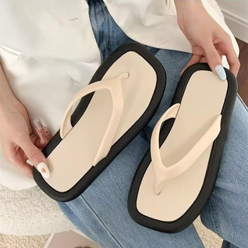 Flat Solid Summer Fashion Slipper Sandals for Women