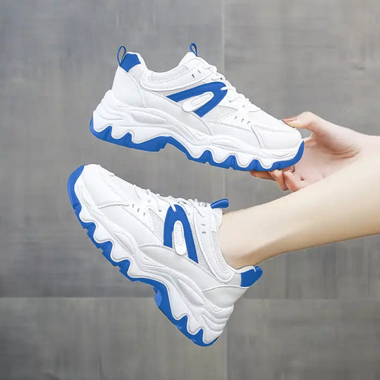 Wedge Fashion Thick Sole Sports Fit Sneakers for Women