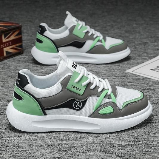 Color Block Fashion Rubber Thick Sole Sneakers for Men