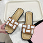 Two Tone Fashion Open Toe Braided Sandals for Women