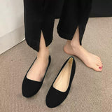 Flat Solid Color Pointed Toe Shoes for Women