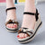Wedge Wedding Fashion Side Buckle Sandals for Women