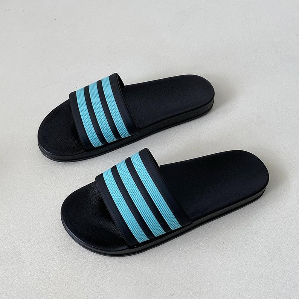 Striped Pattern Flat Casual Slipper Sandals for Women