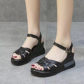 Summer Retro Fashion Solid Wedge Sandals for Women
