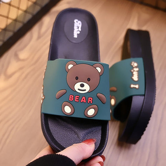 Bear Pattern Casual Slip On Sandals for Women