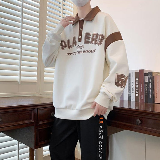 Oversized Fashion Full Sleeve Pullover T-shirt for Men