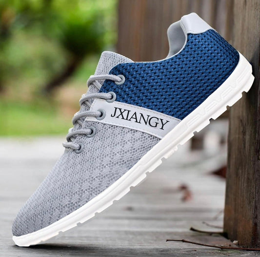 Breathable Fashion Mesh Flat Sneakers for Men