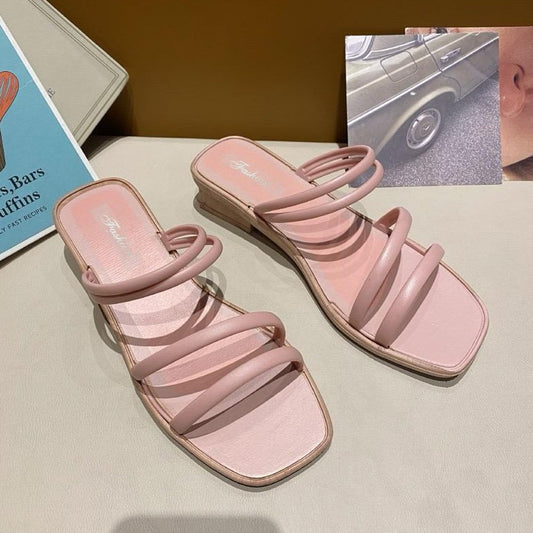 Korean Fashion Flat Slipper Sandals for Women