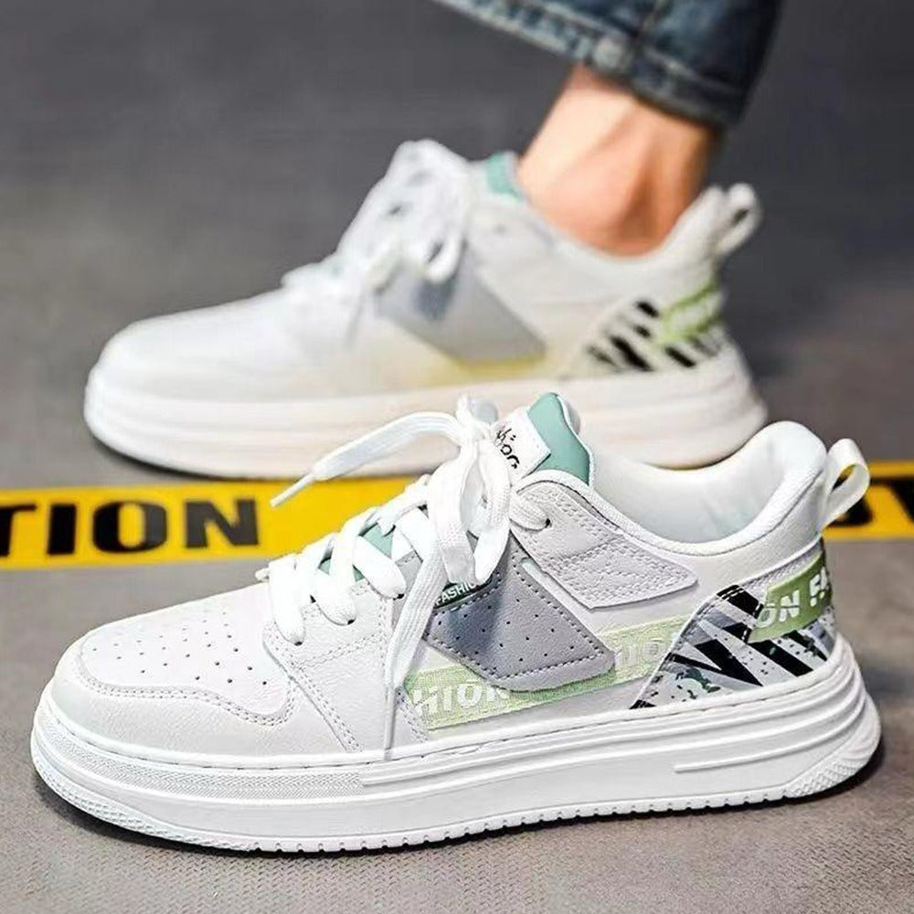 Round Toe Walking Thick Sole Casual Sneakers for Men
