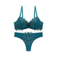 Bridal Padded Solid Bra & Pant Set for Women