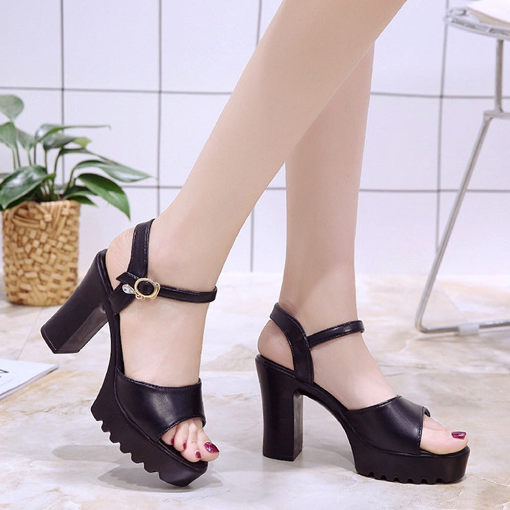 High Top Fashion Heeled Sandals for Women