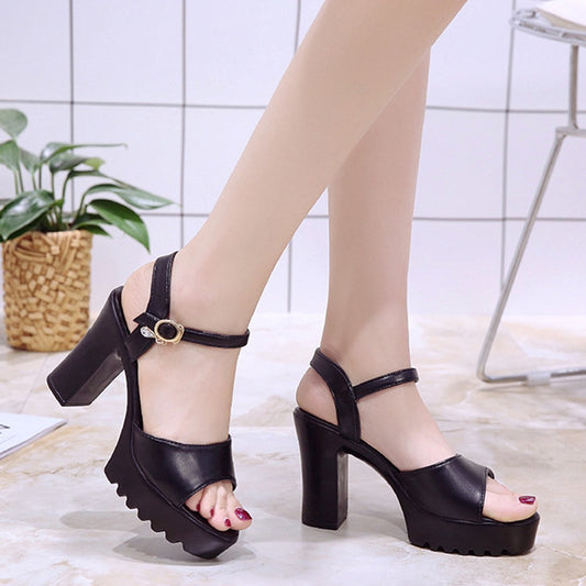 High Top Fashion Heeled Sandals for Women