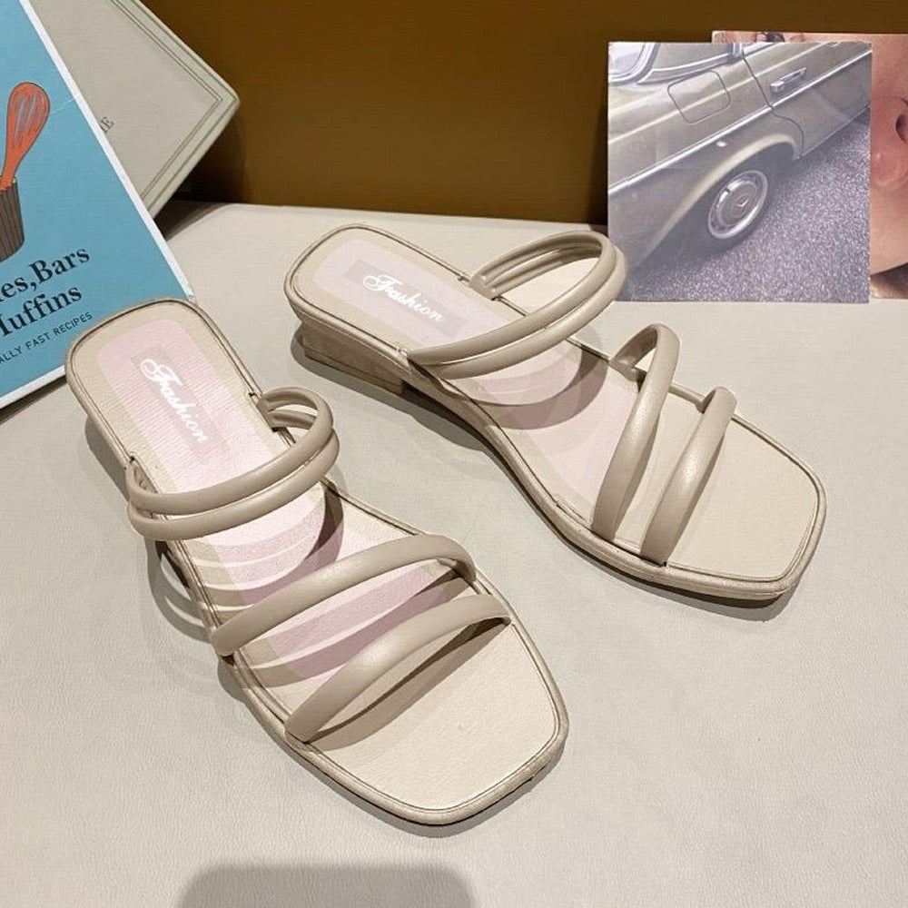 Korean Fashion Flat Slipper Sandals for Women