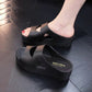Chunky Slip-On Casual PVC Solid Sandals for Women