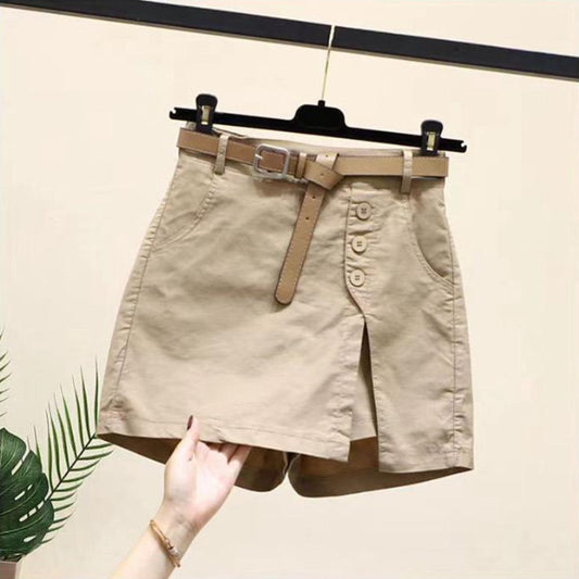 Korean Style Solid Fashion Shorts for Women