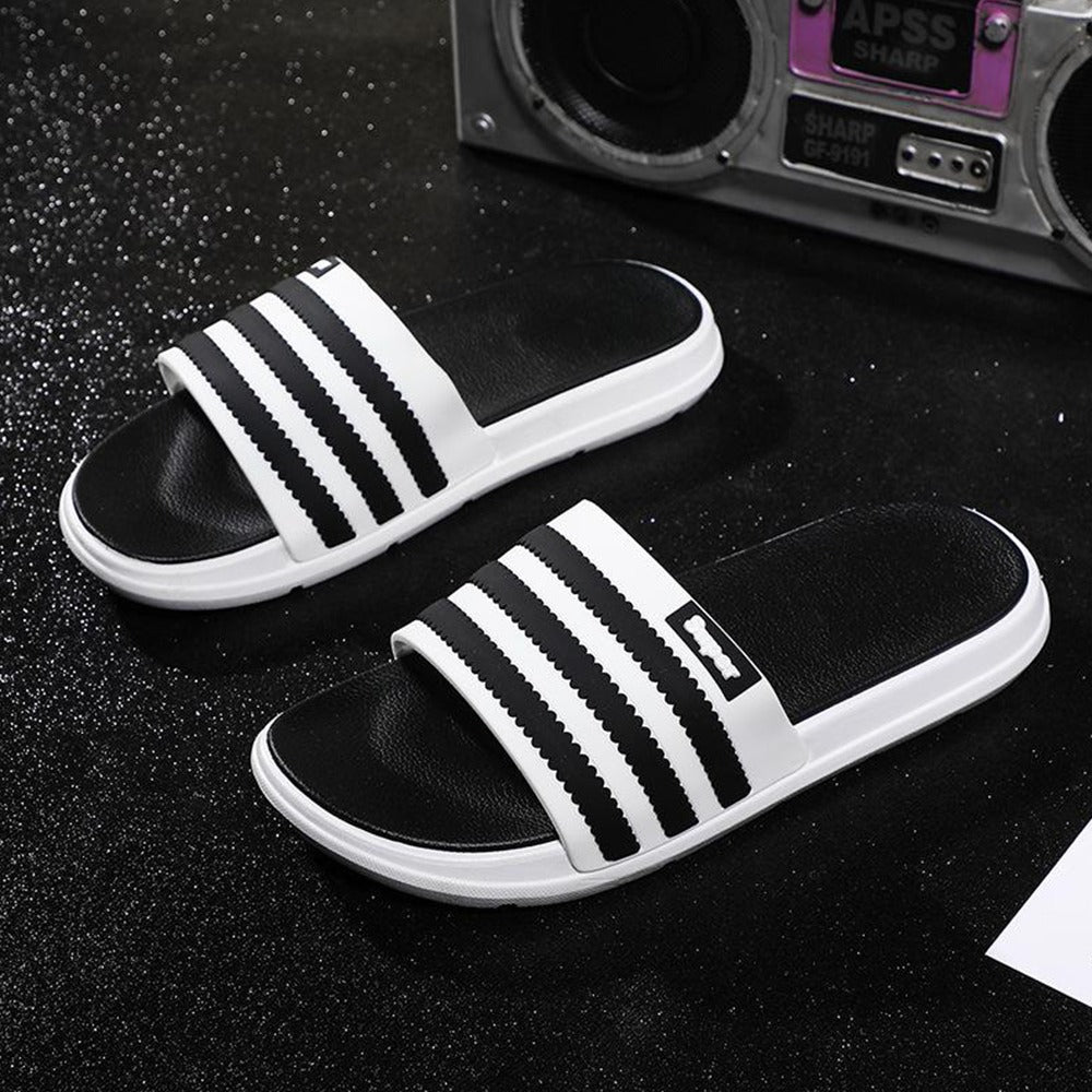 Beach Fashion Striped Slipper Sandals for Men