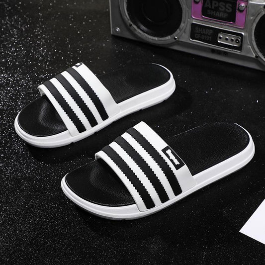 Beach Fashion Striped Slipper Sandals for Men