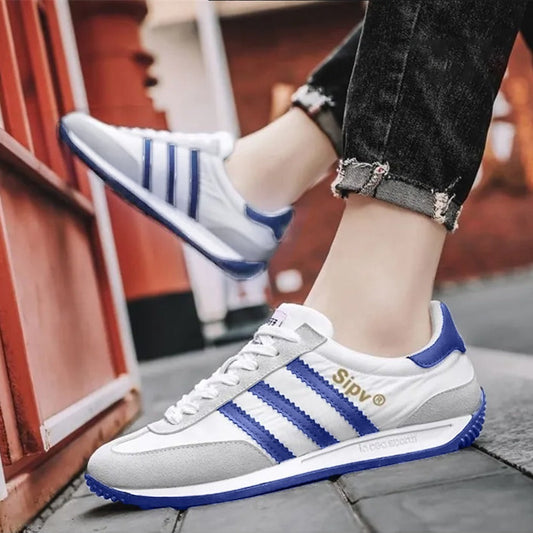 Leather Fashion Rubber Sole Walking Shoes for Men