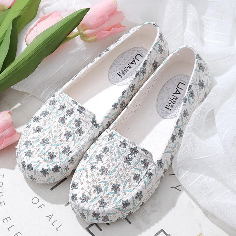 New Floral Printed Fashion Party Wear Loafer for Women