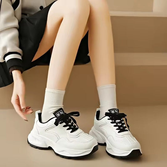 Lace Up Fashion Running Walking Sneakers for Women