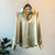 Solid Ice Silk Polyester Fashion Long Sleeve Shirt for Women