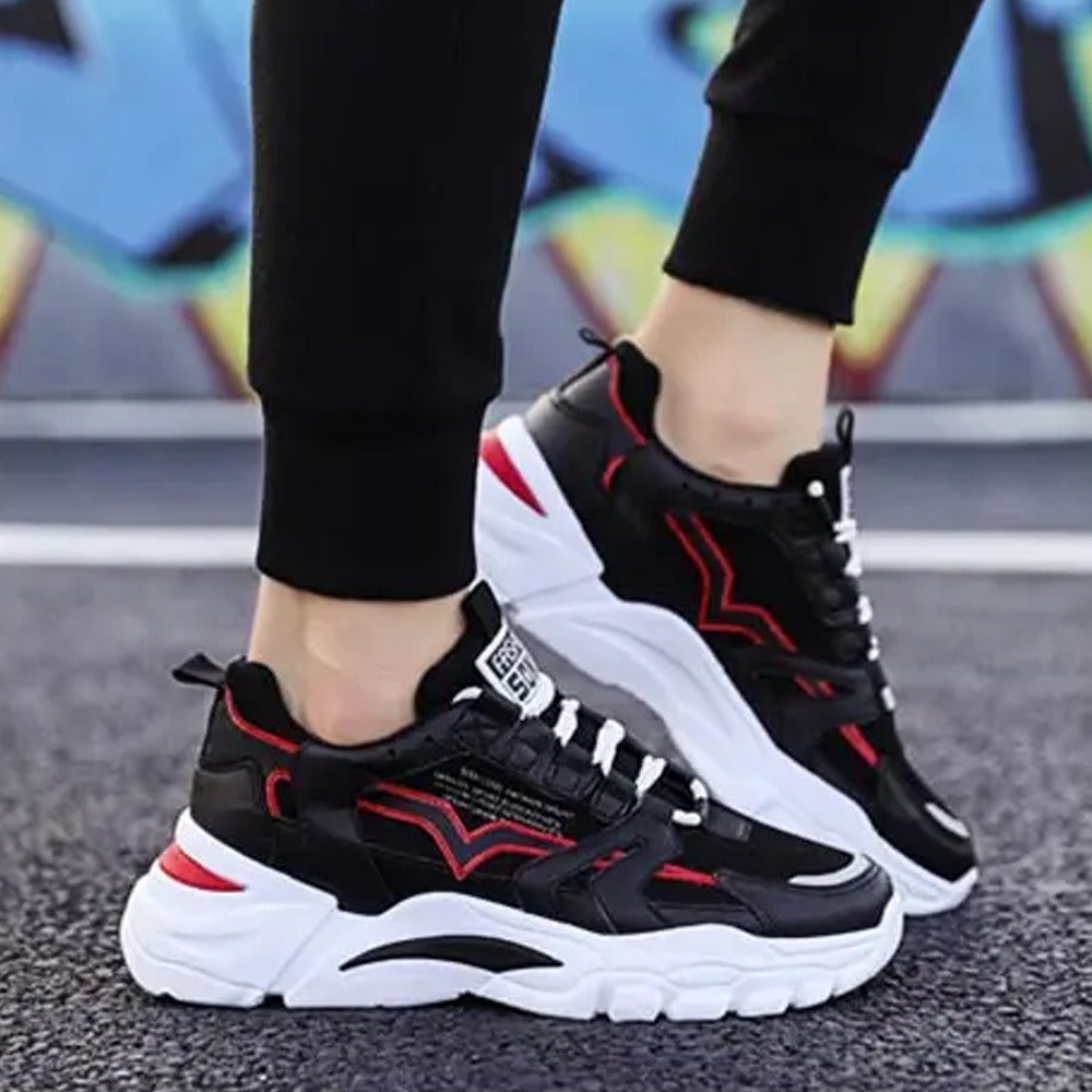 Vulcanized Fashon: Breathable Platform Sport Running Shoes for Men