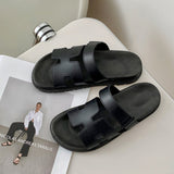 Truffle Open Toe Flat H-Shape Sandals for Women
